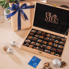 ⁠Rose Gold Suitcase Box Of 35