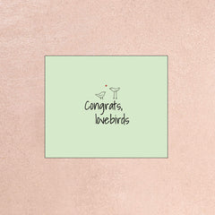 Congrats lovebirds card