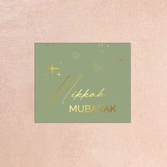 Nikkah Mubarak Card