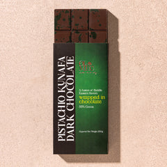 Pistachio Kunafa Dark Chocolate Bar 56%